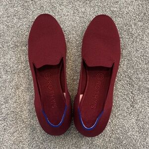 Rothy Loafer Burgandy Size 8.5
